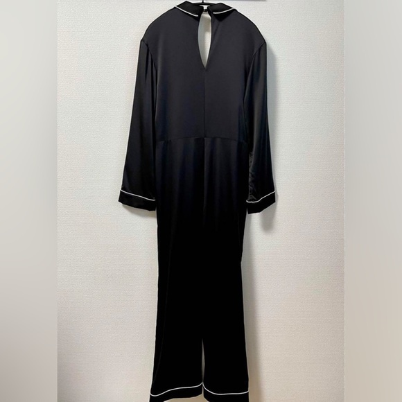 Rare PIPED SATIN EFFECT JUMPSUIT - Picture 2 of 3
